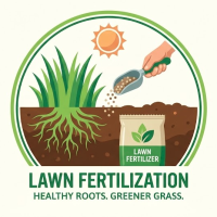 lawn fertilization icon