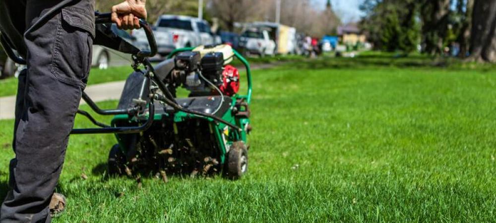 Georgia green lawn aeration