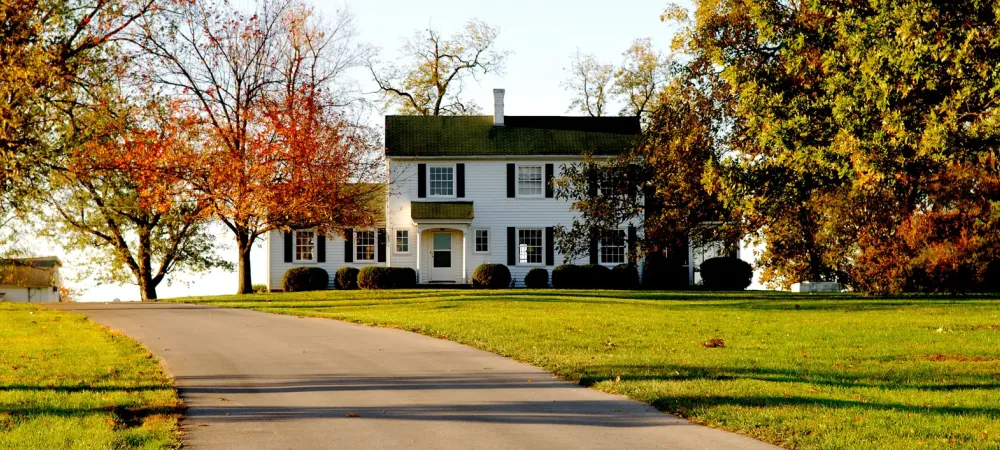 lawn in fall time