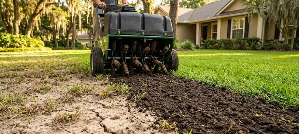 lawn aeration for compacted soil
