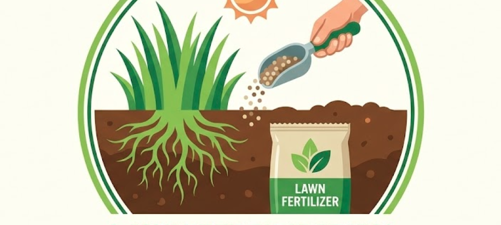 lawn fertilization icon